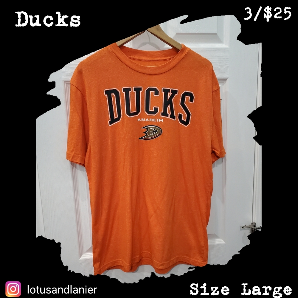 Ducks Anaheim Orange Shirt Sz Large 3/$25